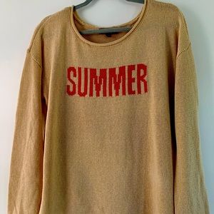Lightweight summer sweater. Never worn.  Size large.  $20